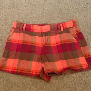 Colorful Plaid 4” LOFT shorts